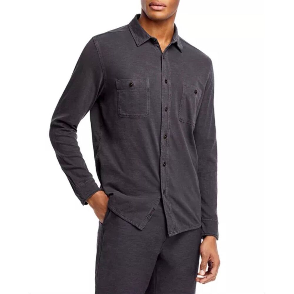Faherty Seasons Regular Fit Long Sleeve Organic Cotton Knit Button Down Shirt Wa
